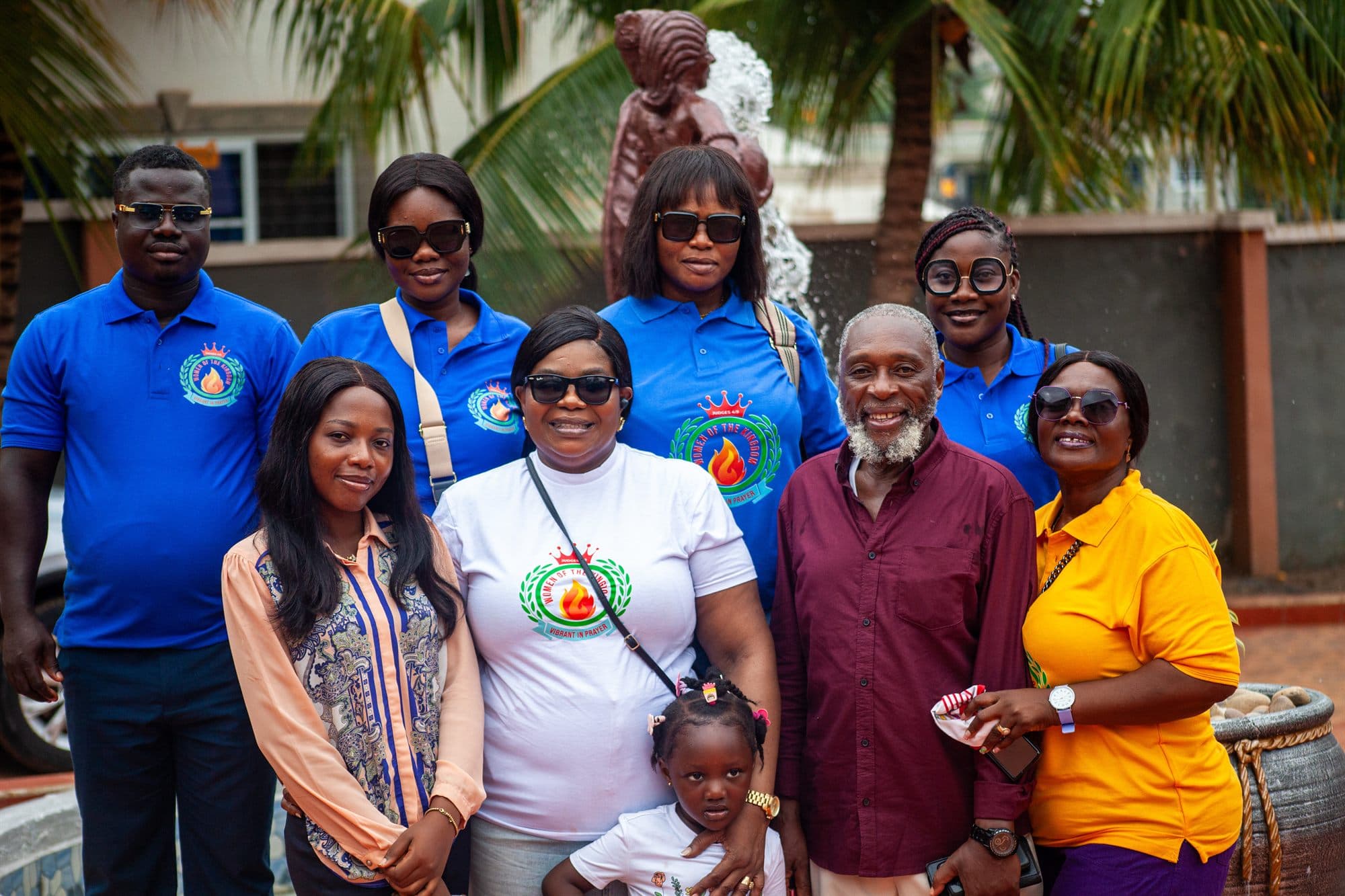 Women of the Kingdom team members and community members gathered together at an outreach event